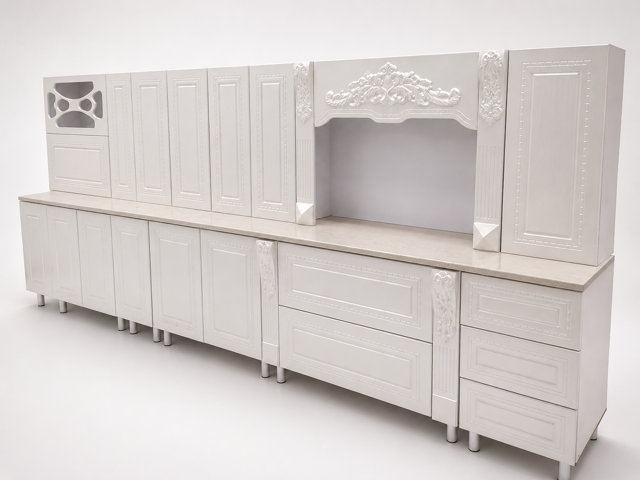 کابینت آماده ممبران کلاسیک سرویس 4 مترو 30 سانتی