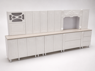 کابینت آماده ممبران کلاسیک سرویس 4 مترو 30 سانتی
