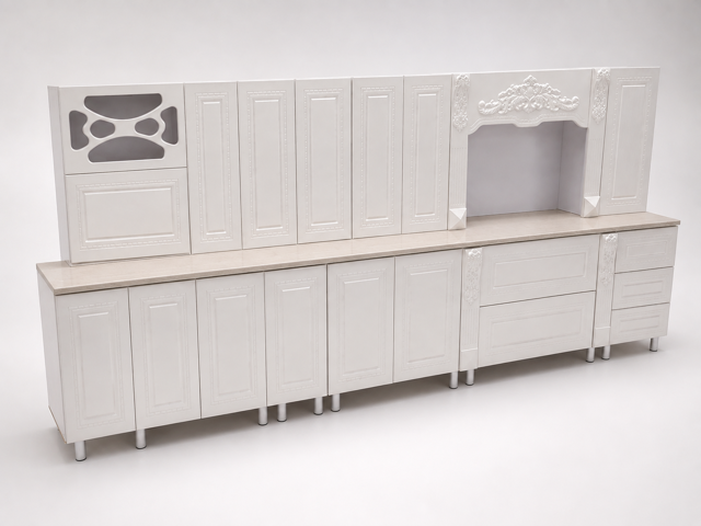 کابینت آماده ممبران کلاسیک سرویس 4 مترو 30 سانتی